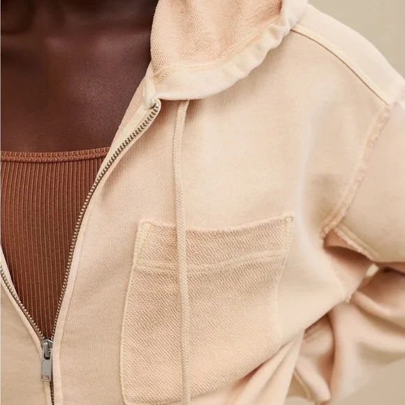 Aerie cropped full zip hoodie - Picture 4 of 8